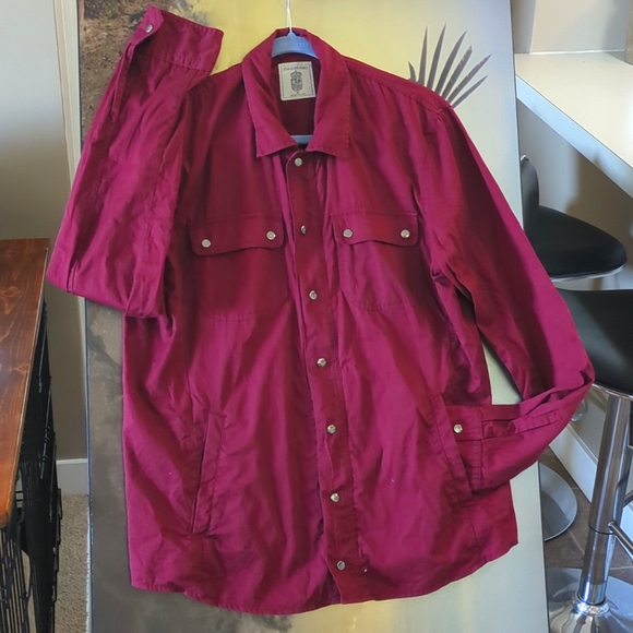 Joaquin Miro - Made in Peru Maroon Overshirt - Picture 1 of 4
